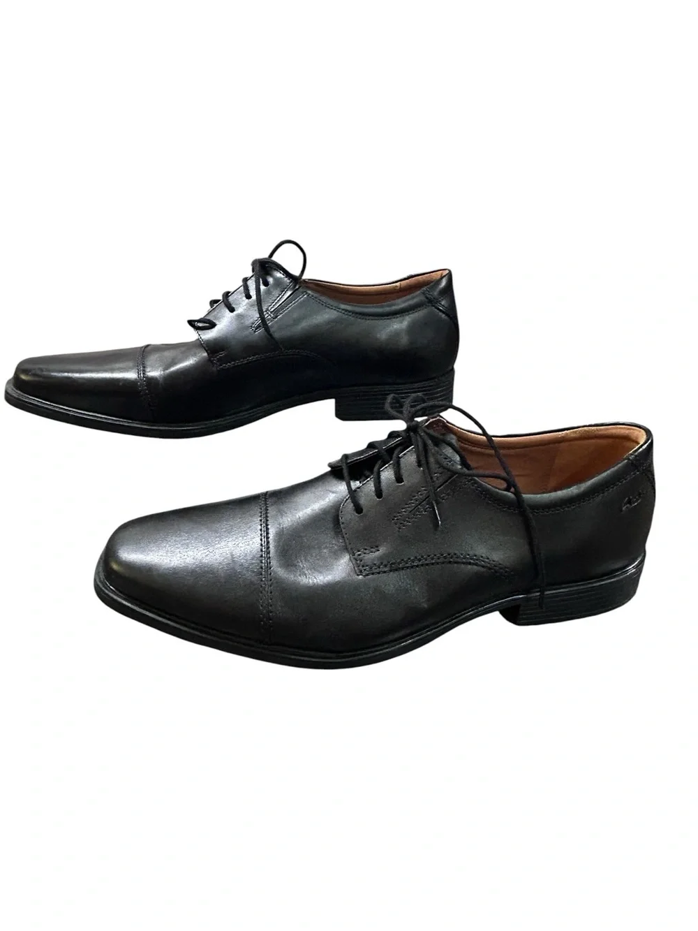 Men’s Clarks Collection Black Cap Toe Oxford Dress Shoes Size 13